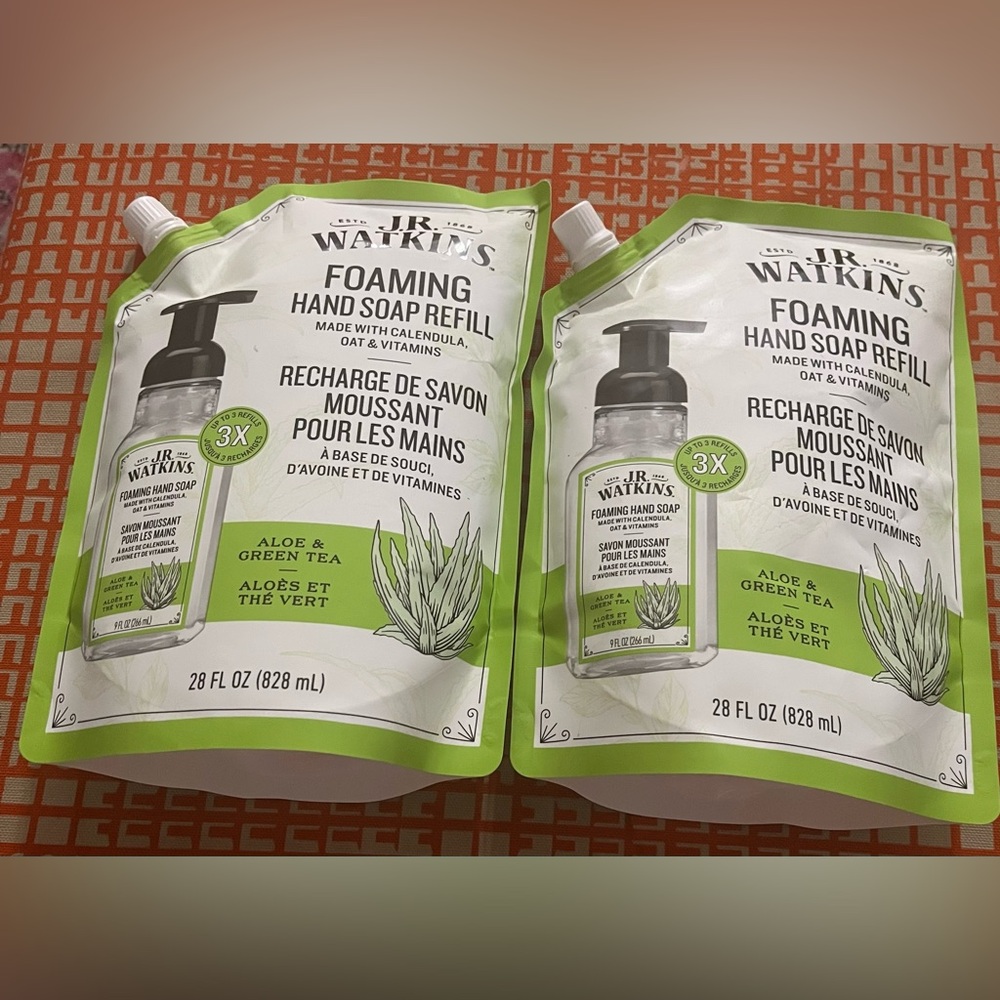 JR WATKINS Aloe & Green Tea Foaming Hand Soap Refill